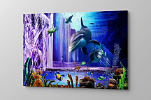 Obraz Morské kráľovstvo s delfínmi 1794